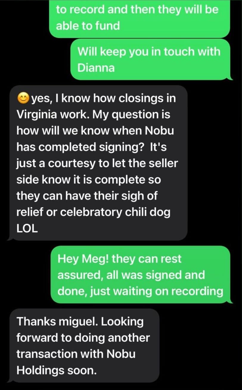 Text from Meg Czapiewski
